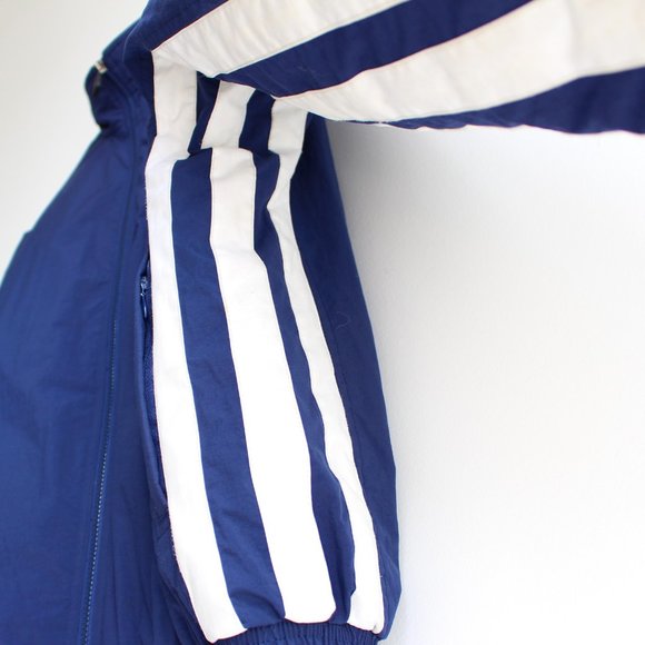 Vintage Adidas Blue Color Block Winter Jacket - Picture 13 of 14
